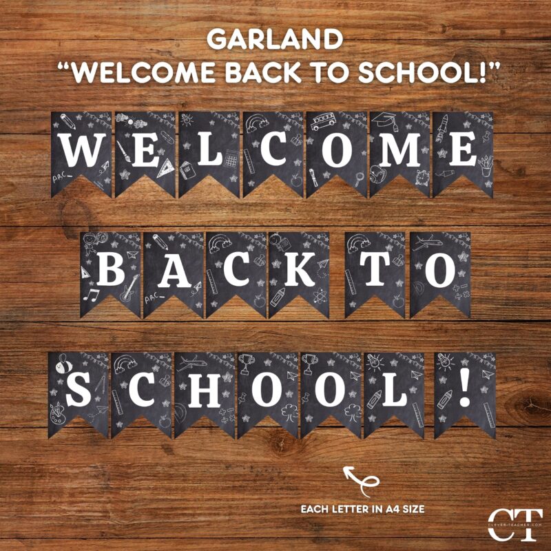 Garland "Welcome Back to School!"