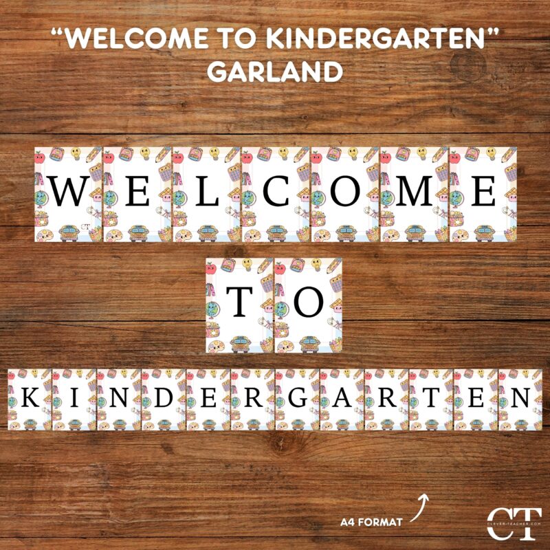 “Welcome to Kindergarten” Garland