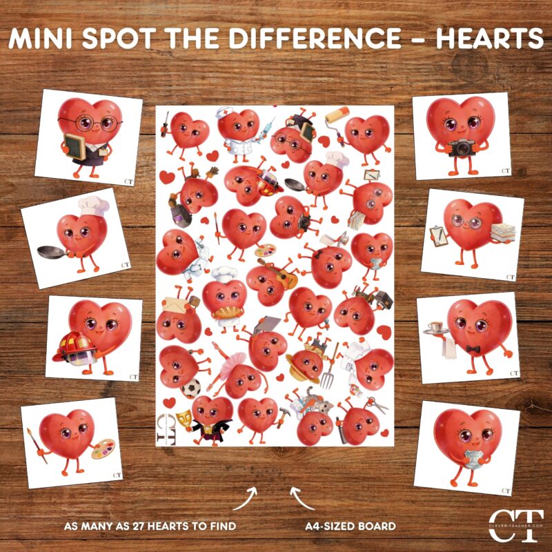 Mini Spot the Difference – Hearts