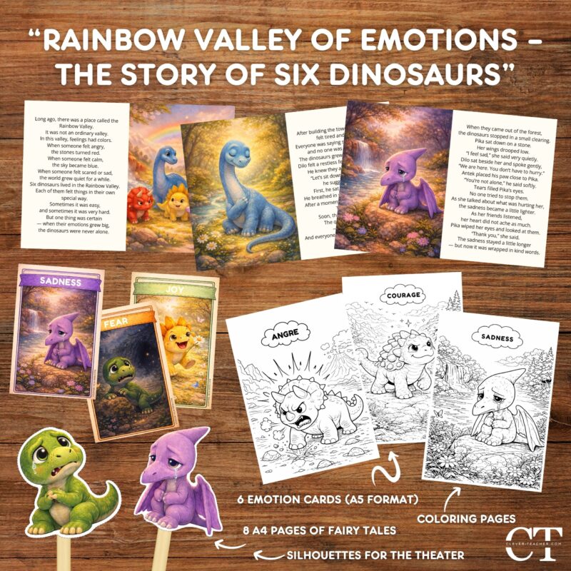 Rainbow Valley of Emotions – The Story of Six Dinosaurs