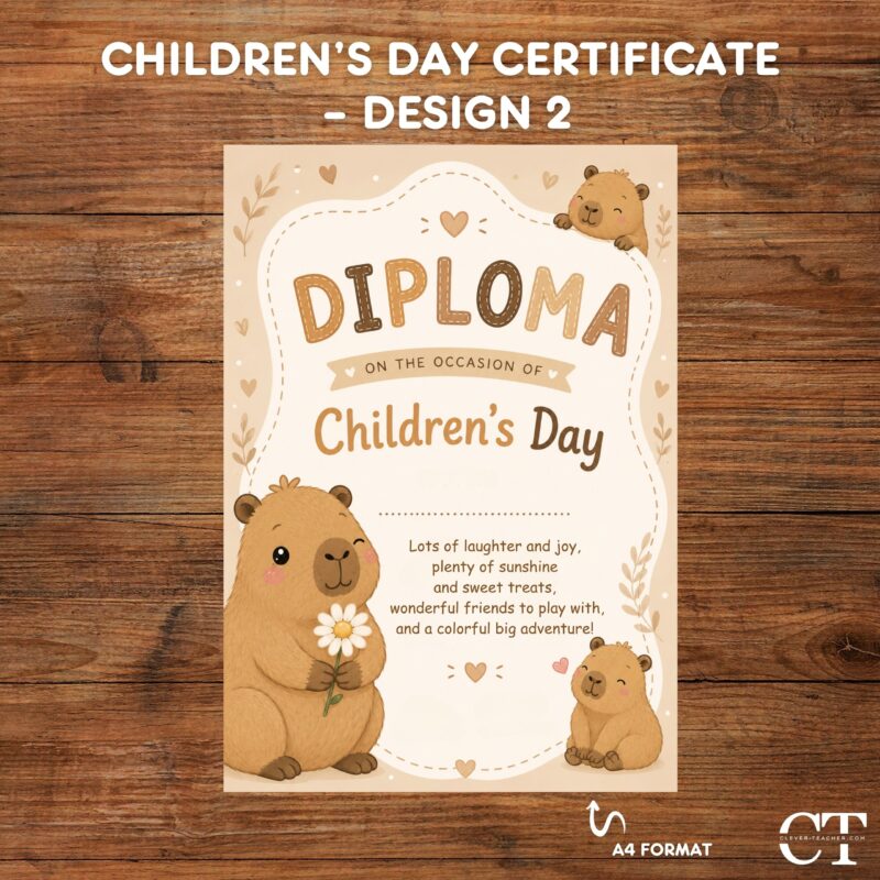 Children’s Day Certificate – Design 2