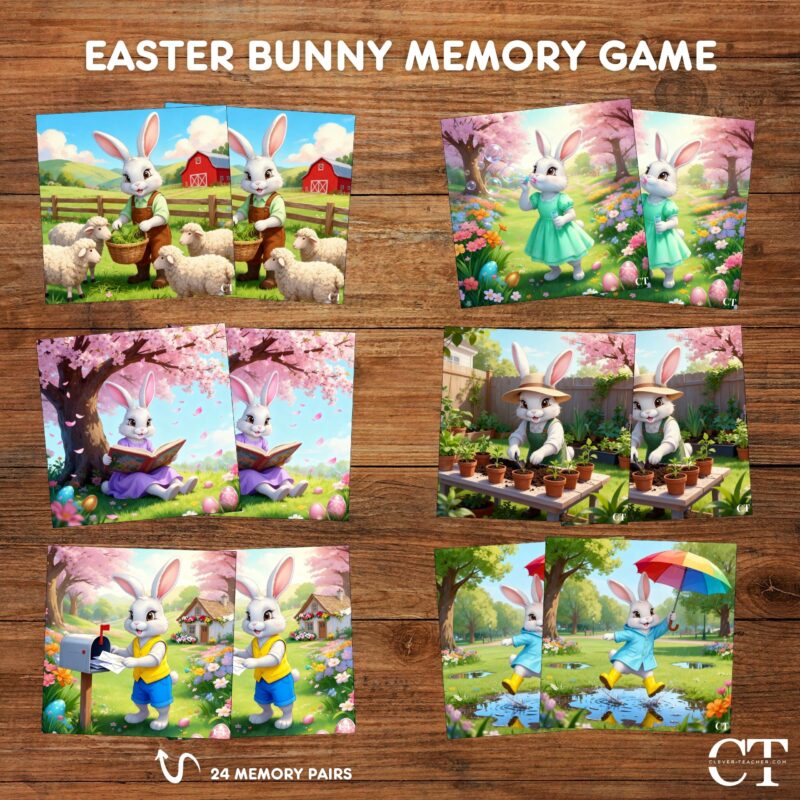 Easter Bunny Memory Game